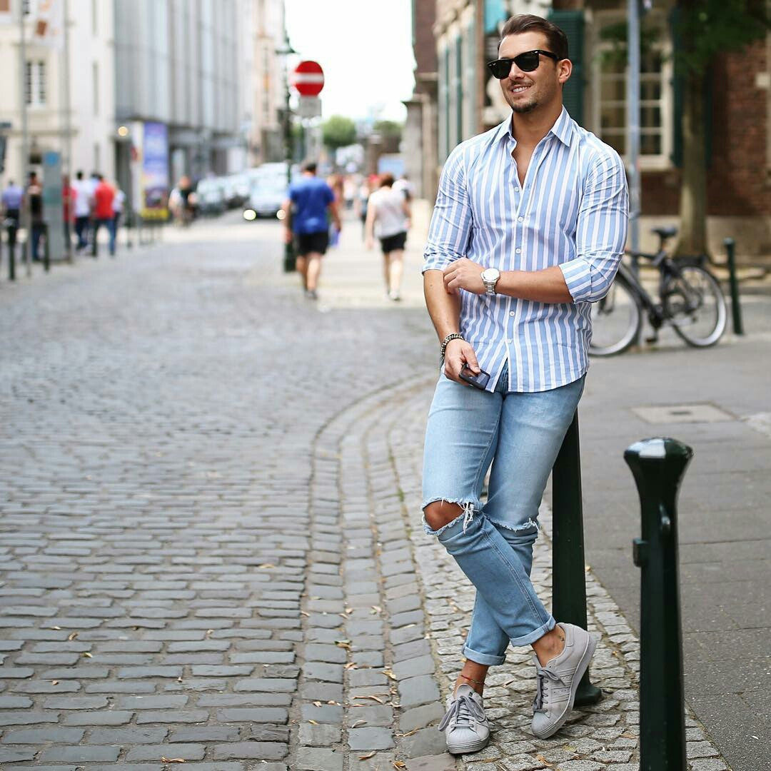 Casual shirt outfits for men. How to ...
